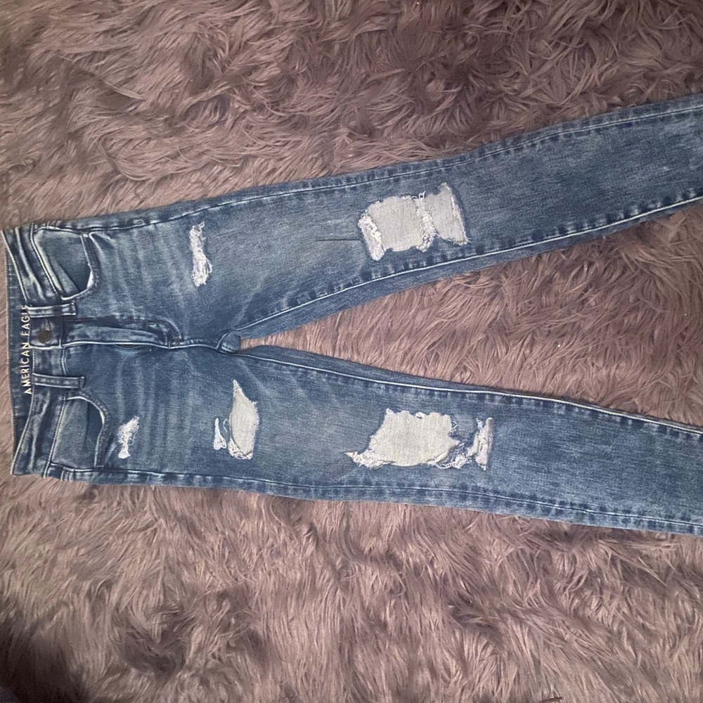 American eagle super hi rise jegging size 00